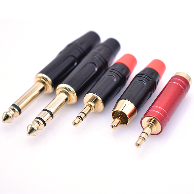 6.3 jack with gold-plated zinc alloy jacket (welding wire type)